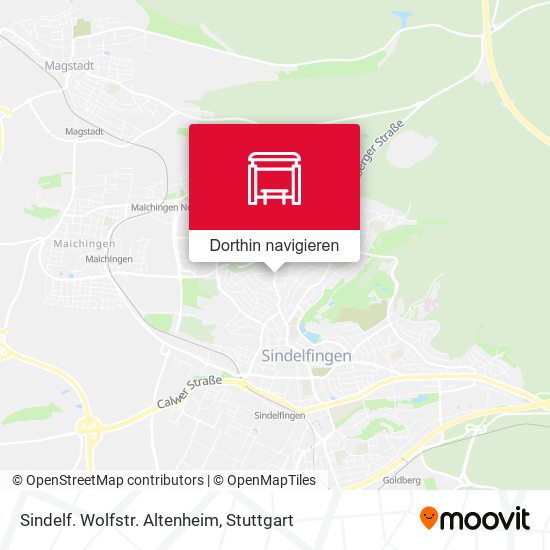 Sindelf. Wolfstr. Altenheim Karte