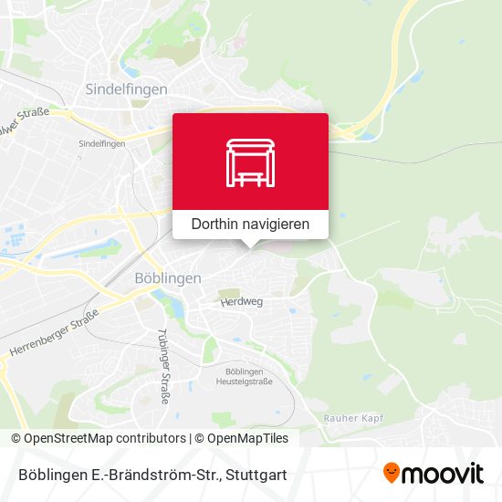 Böblingen E.-Brändström-Str. Karte