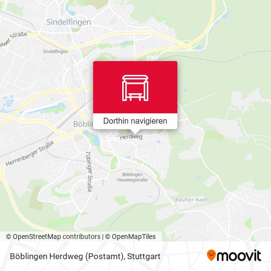 Böblingen Herdweg (Postamt) Karte