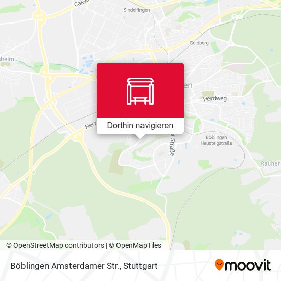 Böblingen Amsterdamer Str. Karte
