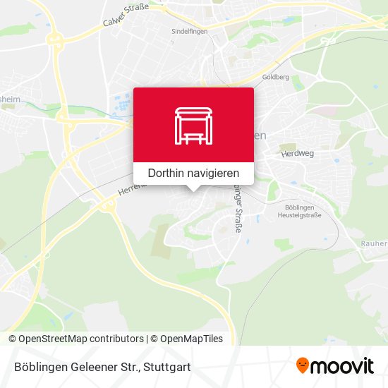 Böblingen Geleener Str. Karte