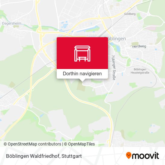Böblingen Waldfriedhof Karte