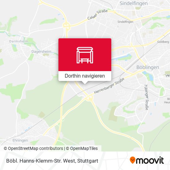 Böbl. Hanns-Klemm-Str. West Karte