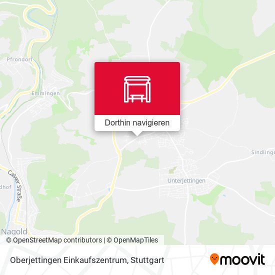 Oberjettingen Einkaufszentrum Karte