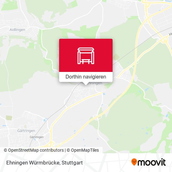 Ehningen Würmbrücke Karte