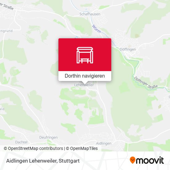 Aidlingen Lehenweiler Karte