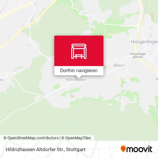 Hildrizhausen Altdorfer Str. Karte