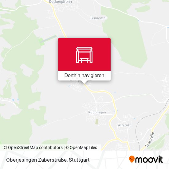 Oberjesingen Zaberstraße Karte