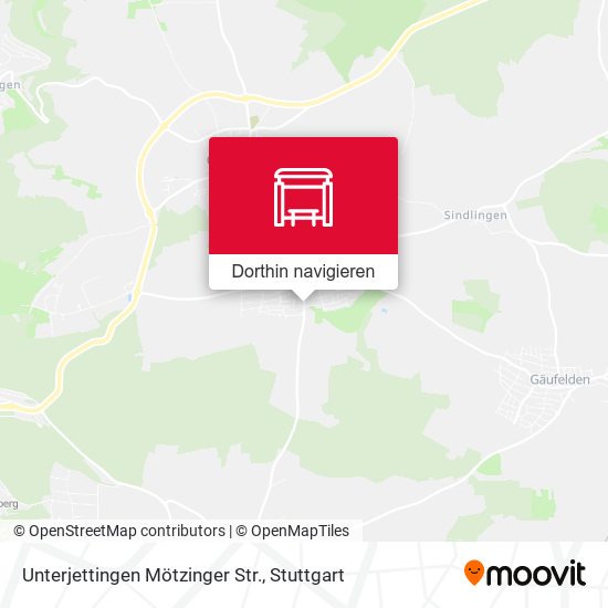 Unterjettingen Mötzinger Str. Karte