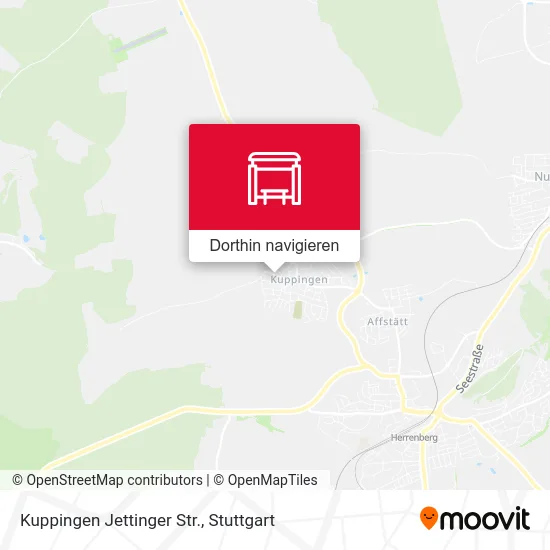 Kuppingen Jettinger Str. Karte