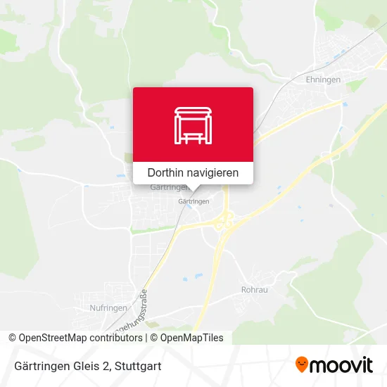 Gärtringen Gleis 2 Karte
