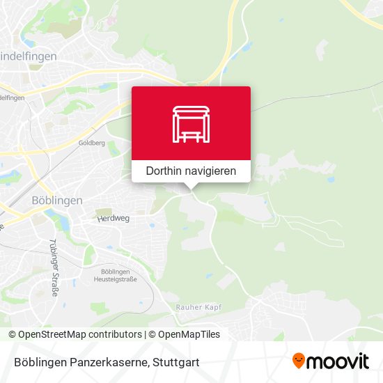 Böblingen Panzerkaserne Karte