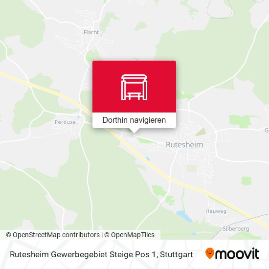 Rutesheim Gewerbegebiet Steige Pos 1 Karte