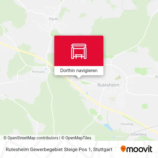 Rutesheim Gewerbegebiet Steige Pos 1 Karte