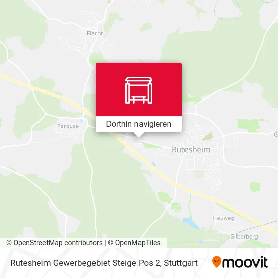 Rutesheim Gewerbegebiet Steige Pos 2 Karte