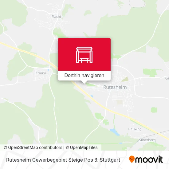 Rutesheim Gewerbegebiet Steige Pos 3 Karte