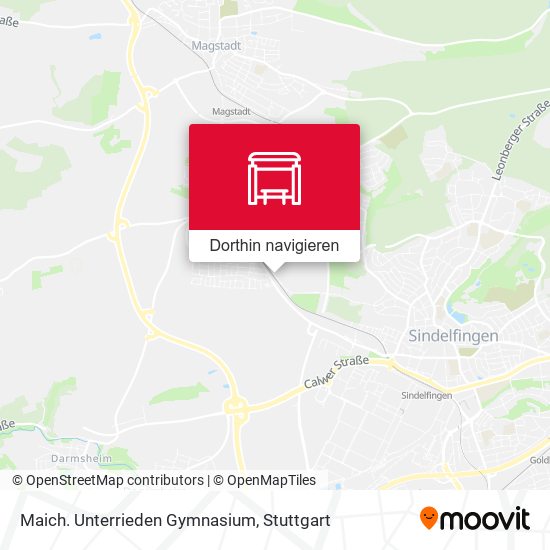 Maich. Unterrieden Gymnasium Karte