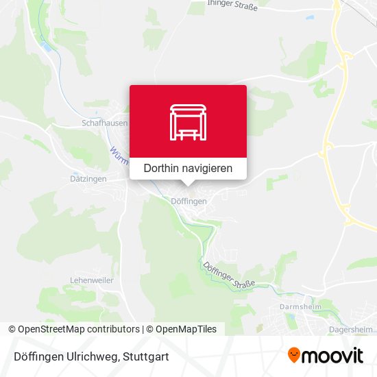 Döffingen Ulrichweg Karte