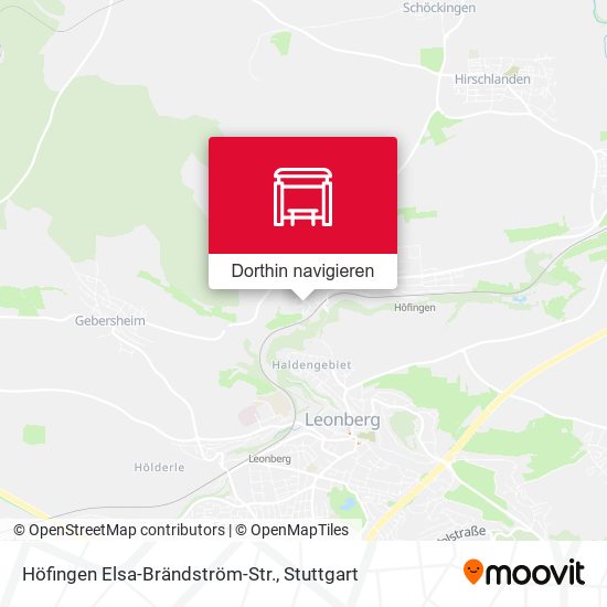 Höfingen Elsa-Brändström-Str. Karte
