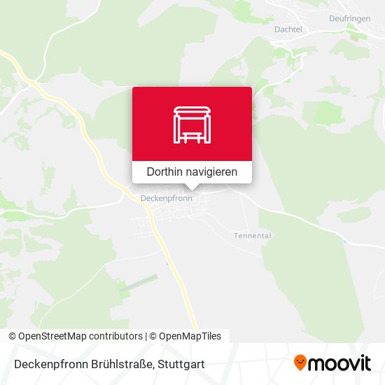 Deckenpfronn Brühlstraße Karte
