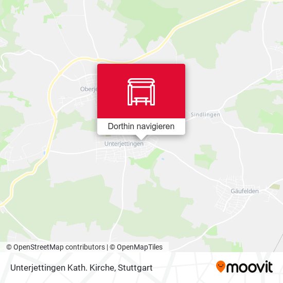 Unterjettingen Kath. Kirche Karte