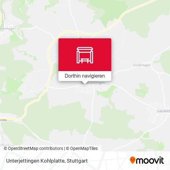 Unterjettingen Kohlplatte Karte