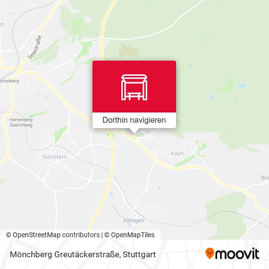 Mönchberg Greutäckerstraße Karte