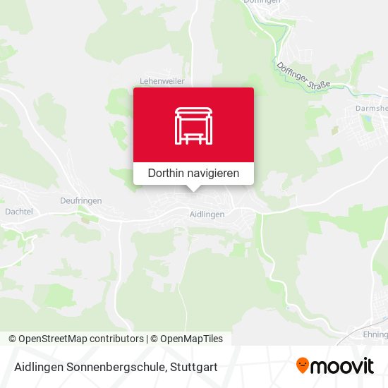 Aidlingen Sonnenbergschule Karte