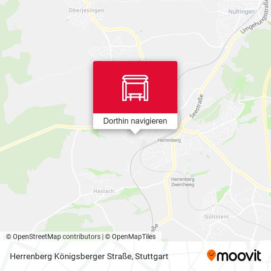 Herrenberg Königsberger Straße Karte