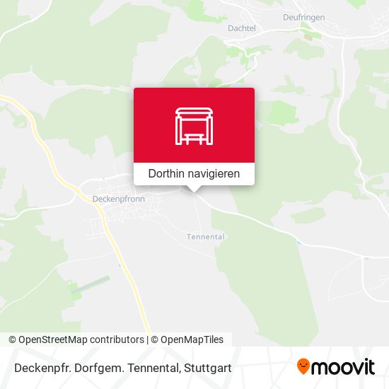 Deckenpfr. Dorfgem. Tennental Karte