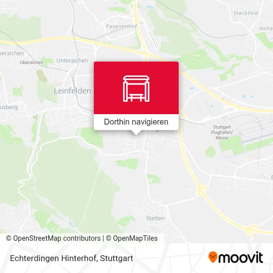 Echterdingen Hinterhof Karte