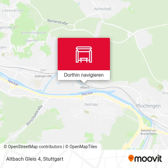 Altbach Gleis 4 Karte