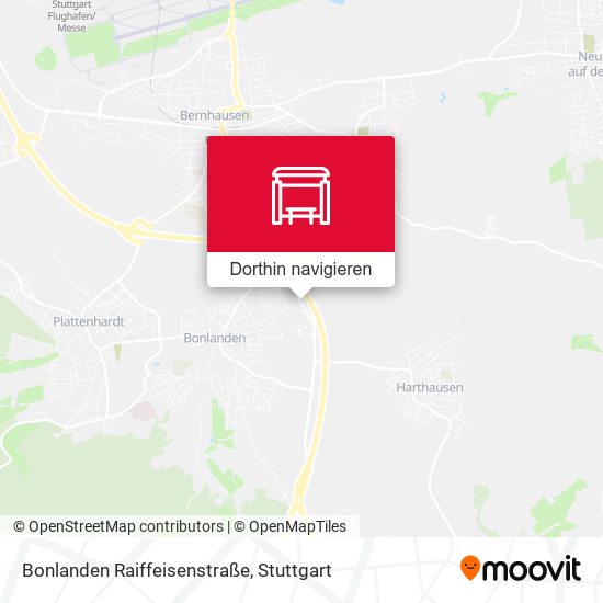 Bonlanden Raiffeisenstraße Karte