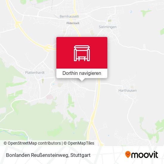 Bonlanden Reußensteinweg Karte