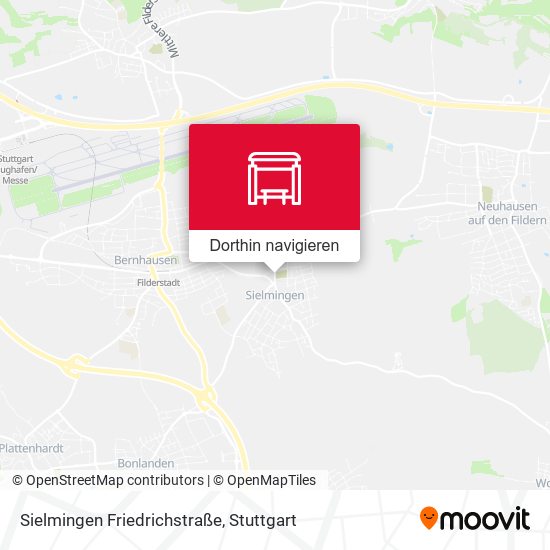 Sielmingen Friedrichstraße Karte