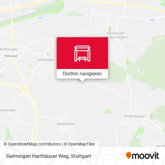 Sielmingen Harthäuser Weg Karte
