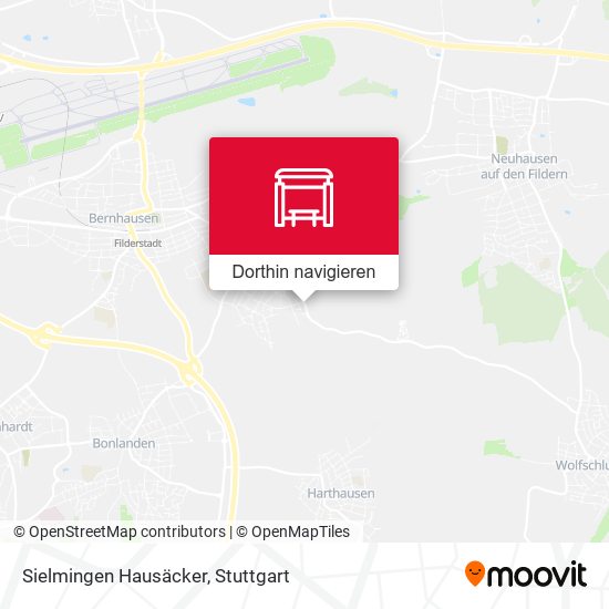 Sielmingen Hausäcker Karte