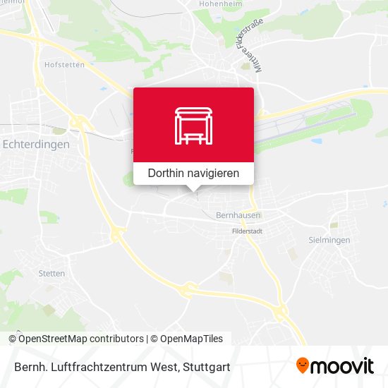 Bernh. Luftfrachtzentrum West Karte