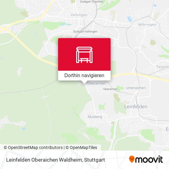 Leinfelden Oberaichen Waldheim Karte