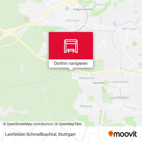 Leinfelden Schmellbachtal Karte
