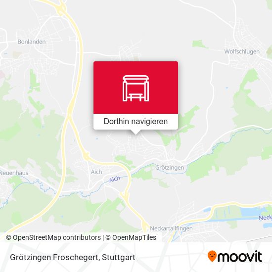 Grötzingen Froschegert Karte