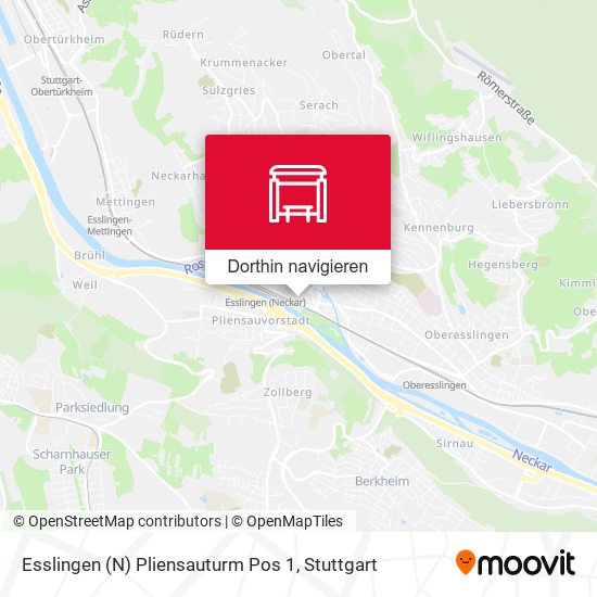 Esslingen (N) Pliensauturm Pos 1 Karte