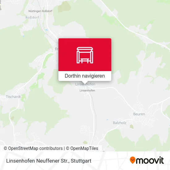 Linsenhofen Neuffener Str. Karte