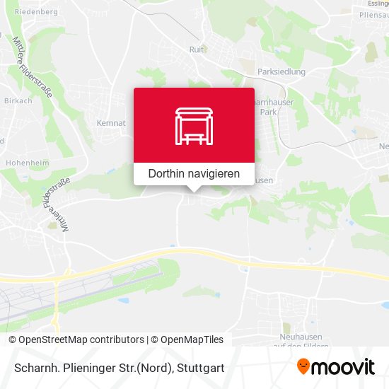 Scharnh. Plieninger Str.(Nord) Karte