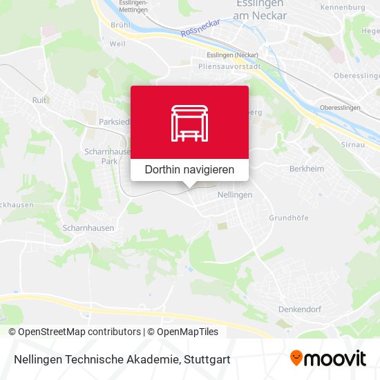 Nellingen Technische Akademie Karte