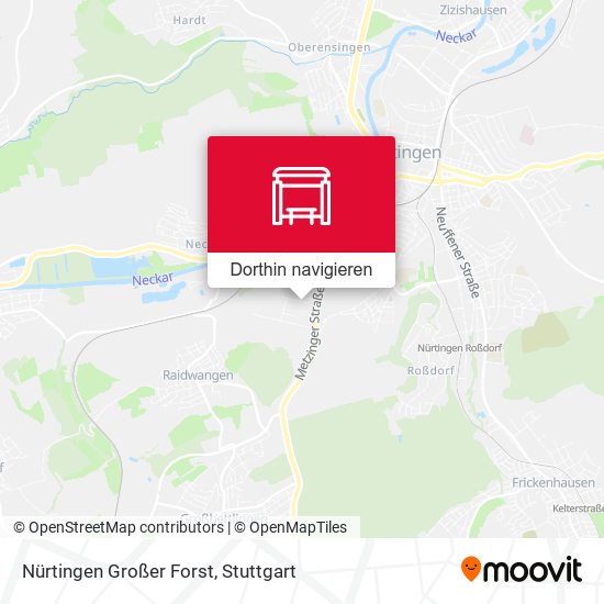 Nürtingen Großer Forst Karte