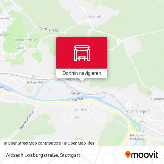 Altbach Losburgstraße Karte