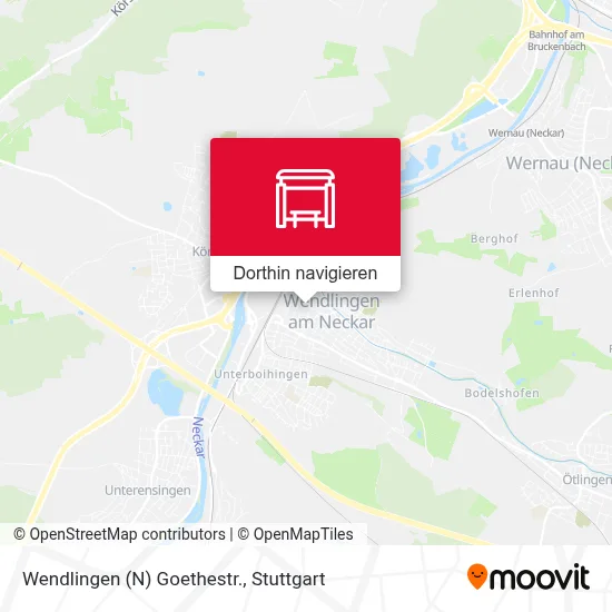 Wendlingen (N) Goethestr. Karte