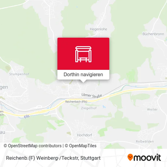 Reichenb.(F) Weinberg-/Teckstr Karte