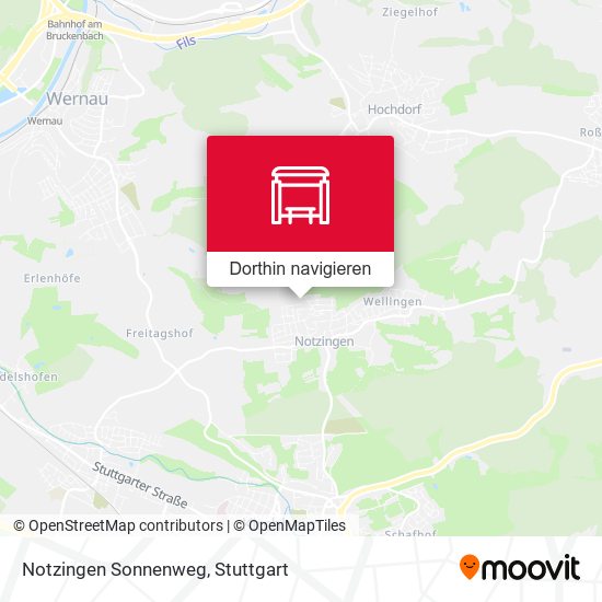 Notzingen Sonnenweg Karte